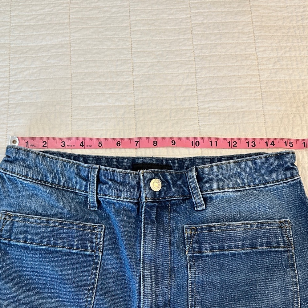 Free Assembly sz 12 Wide Leg High Rise Cuff Straight Leg - Picture 4 of 10